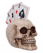 Four Of A Kind Poker Skull 19cm 