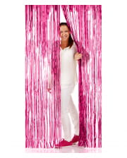 Fringe Door Curtain Foil Pink 1x2m 