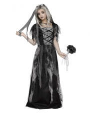 Graveyard Bride Child Costume with Veil 