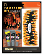 FX Make Up Kit Pumpkin With Adhesive Tattoo 
