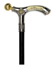 Walking Stick With Wolf Drawing On The Handle 2 Pcs