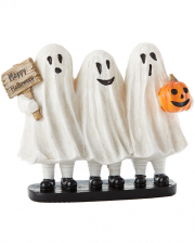 Ghosts Trio Happy Halloween 20x16 Cm 