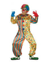 Gelber Clown Jumpsuit mit Punkten 