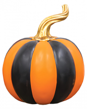 Striped Halloween Pumpkin Orange-Black 