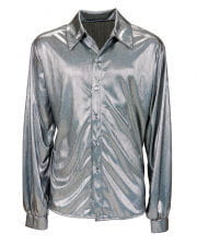 Glitter Disco Shirt Silver 