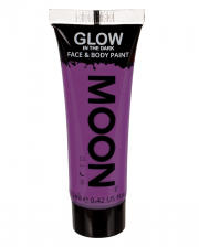 Glow in the Dark Make-up Violett