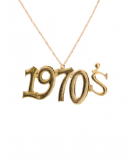 Shiny Gold 1970's Necklace 