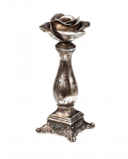 Gothic Candlestick With Rose Flower 