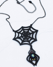 Gothic Craft Chain Spider With Web 