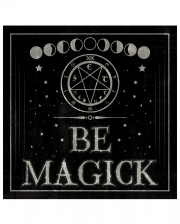 Gothic Metallschild "Be Magick" 20cm 
