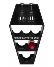 Gothic Wine Rack In Coffin Shape 62cm 