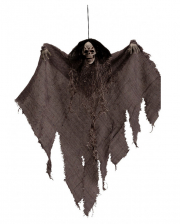 Grey Rag Skeleton Hanging Figure 50cm 