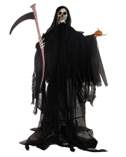 Grim Reaper Standfigur mit Sense, Licht & Sound 