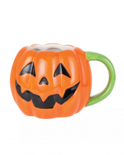 Grinning Halloween Pumpkin Cup 