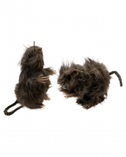 Haarige Mini Ratte 10 cm 