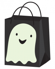 Halloween Ghost Trick Or Treat Paper Bag 