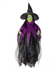 Halloween Hexe mit Leuchtaugen 87 cm 