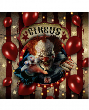 Halloween Horrorclown Circus Servietten 12 St. 
