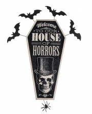 Halloween House of Horrors Türschild Deko