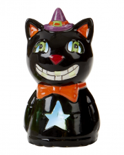 Halloween Katze LED Laterne 11cm 