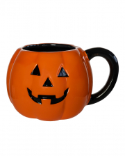 Halloween Pumpkin Mug With Black Handle 500ml 