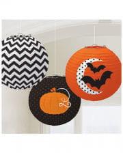 Moderne Halloween Lampions 3 St.