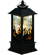 Halloween Shadow Lantern Witches & Pumpkin Motif 