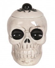 Halloween Totenkopf mit Spinne Teelicht Duftlampe 14cm 