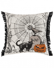 Vintage Halloween Pillow With Fringes 45 Cm 