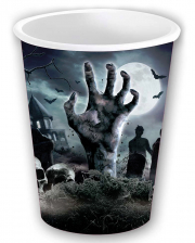 Halloween Zombie Graveyard Paper Cups 6pcs. 