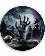 Halloween Zombie Graveyard Paper Plate 6pcs. 