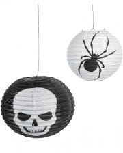 Halloween Skull Spider Lampions 6-Pack