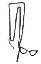 Necklace with Cat Eye Glasses 