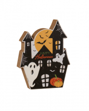 Happy Halloween Haunted House Aufsteller 12cm 