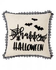 Happy Halloween Cushion With Lace 45cm 