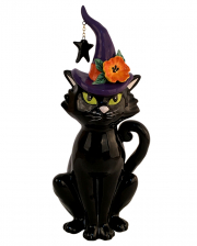 Witch Cat Ceramic Figure 31cm 