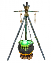 Witch Cauldron With Suspension, Sound & Light 162cm 