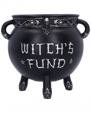 Hexenkessel Spardose "Witches Fund" 16,5cm 