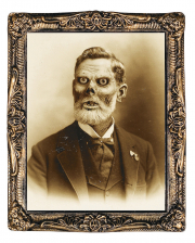 Hologramm Portrait Zombie Großvater 38 x 51 cm 