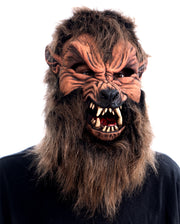 Smiffys Werwolf-Mund-Maske Aus Schaumlatex – Braun, Mit Kleber – Für Halloween & Mottopartys, Einheitsgröße