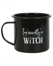 "I Am Secretly A Witch" Enamel Mug 