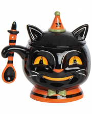 Johanna Parker Halloween Soup Bowl Spooky Cat 18cm 