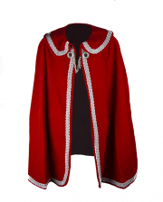 Carnival Prince Coat In Red-Silver 