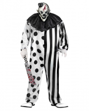 Killer Clown Kostüm mit Maske Plus Size 