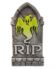 Small Halloween Tombstone With Ghost 41cm 
