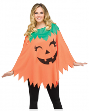 Halloween Pumpkin Poncho One Size 