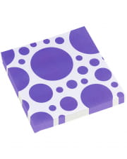 Purple Dots Napkins 20 Pc.