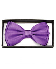 Purple Satin Bow Tie Deluxe 