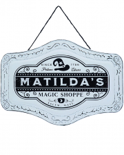 Matilda's Magic Shoppe Zinn Dekoschild 37cm 