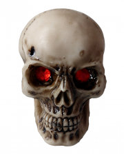 Totenkopf mit blinkenden LED Augen, Schädel, Totenköpfe, Figuren, Gothic-Shop